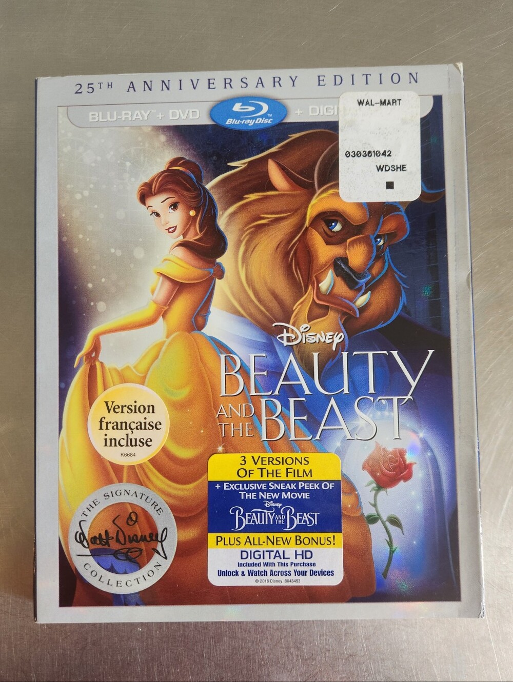 Beauty & The Beast 25th Anniversary Blu-ray DVD